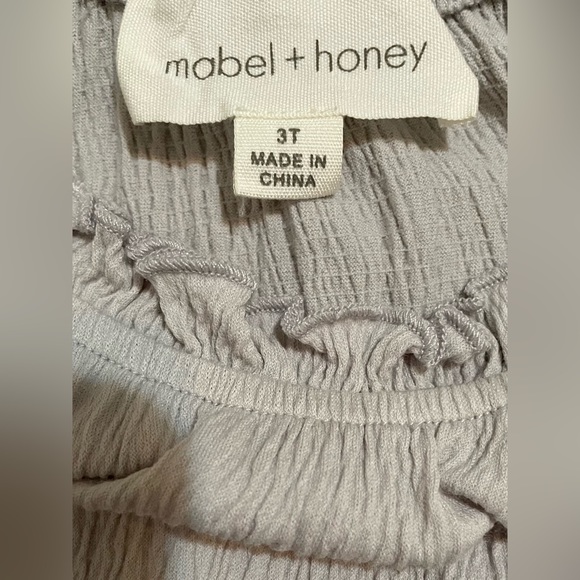 EUC mabel + honey 3T Remy Bow Woven Dress - Picture 5 of 6